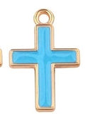 Blue Cross Charm
