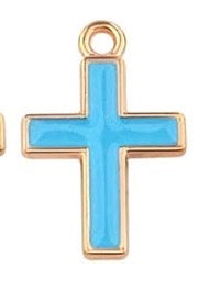 Blue Cross Charm